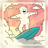 Image 1 of Cloud Surfing - Sticker
