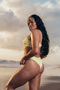 YELLOW BIKINI BEACH SIGNED 8x10