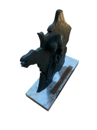 Image 2 of Trophée José Alvarez en régule "Coureur du Tour''. Signé Limousin. Dim. 30 x 30 cm.