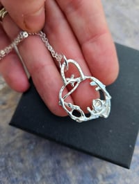 Image 10 of Fairy Nymph Vine sterling silver and Amethyst gemstone Necklace 