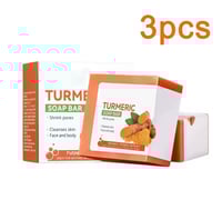 Image 1 of Natural Turmeric face soap cleaning.