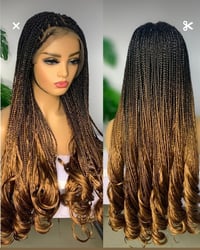 Image 1 of French curls braided wigs 