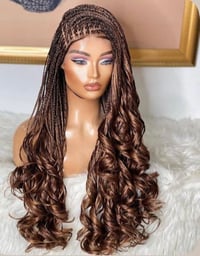Image 3 of French curls braided wigs 