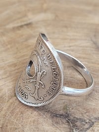 Image 3 of Commande sur mesure : bague monnaie belge cintré non ajustable taille 59 plaqué argent 