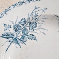 Image 3 of Gorgeous Weathered French Deep Blue Plate