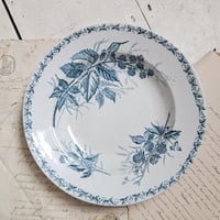 Image 2 of Gorgeous Weathered French Deep Blue Plate
