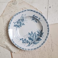 Image 1 of Gorgeous Weathered French Deep Blue Plate