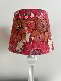 Image 1 of The Lavinia - hand painted fabric shade, base width 20cm