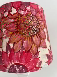 Image 2 of The Lavinia - hand painted fabric shade, base width 20cm