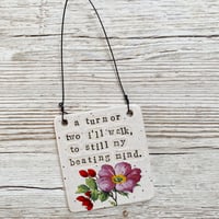 Image 3 of A turn or two i'll walk... Handmade Ceramic Sign