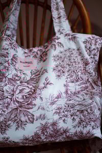 Image 6 of Tote bag [Toile de jouy brique]