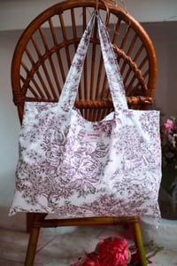 Image 5 of Tote bag [Toile de jouy brique]