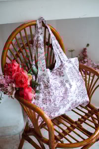 Image 9 of Tote bag [Toile de jouy brique]