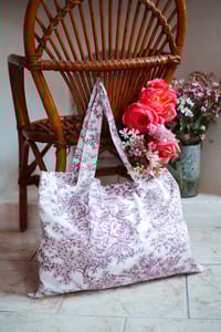 Image 3 of Tote bag [Toile de jouy brique]