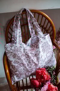 Image 1 of Tote bag [Toile de jouy brique]