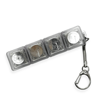 Image 5 of Twilight Clouds Themed Mechanical Keychain with LED-Lit Clicky Switches