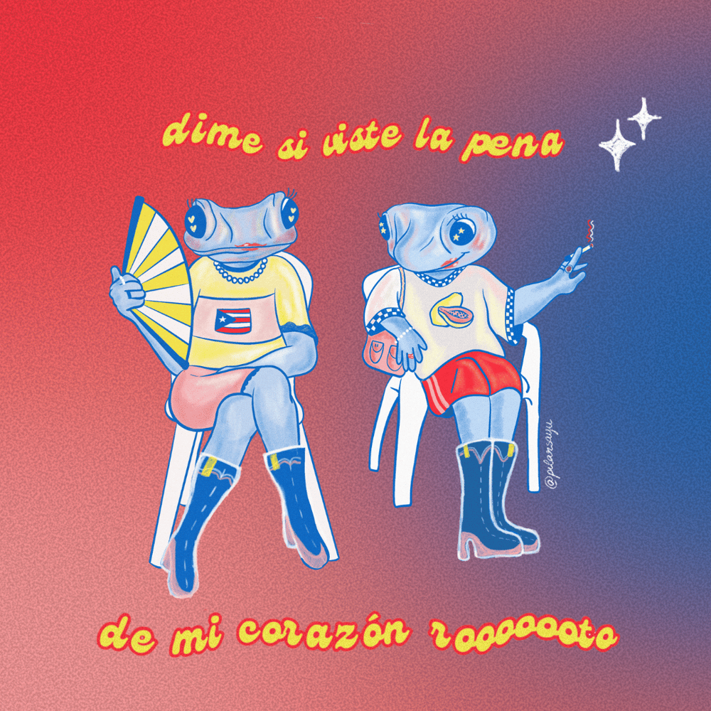 Image of DeBÍ TiRAR MáS FOToS Sticker frog
