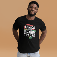 Image 2 of Africa loves Traore Burkina Faso Ibrahim Traoré Unisex t-shirt