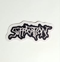 Image 1 of Suffocation Black Band Logo Matte Vinyl Sticker