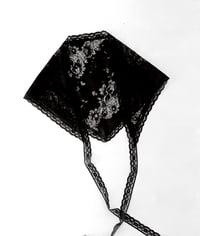 Image 1 of bandana dentelle noir 