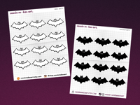 Batty Mini Planner Sticker Sheet