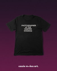 Image 1 of Photographer at the Vampire Mansion T-shirt