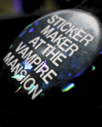 Image 1 of Custom Vampire Mansion Button - 2.25 in.