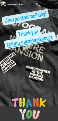 Image 4 of Photographer at the Vampire Mansion T-shirt