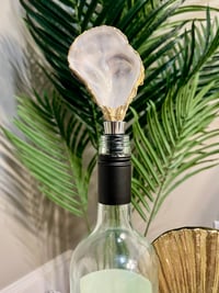 Image 2 of Oyster Shell Wine Stopper (natural) 