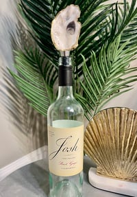 Image 1 of Oyster Shell Wine Stopper - natural 