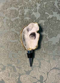 Image 3 of Oyster Shell Wine Stopper - natural 