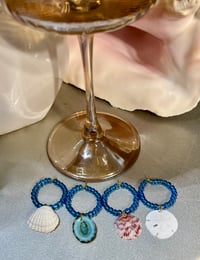 Wine Glass Charms (blue)