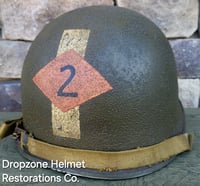 Image 3 of WWII 2nd Ranger Battalion, Captain. M-1 Type Helmet. 