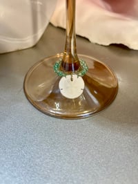 Image 3 of Seafoam Green Wine Charms