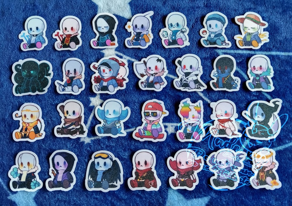Image of Undertale AUs - Sitting doll sans sticker series