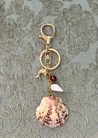 Image 1 of Dolphin and Scallop Keychain/Bag Charm 