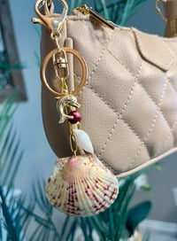 Image 2 of Dolphin and Scallop Keychain/Bag Charm 