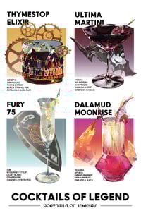Image 2 of COCKTAILS OF LEGEND PRINT