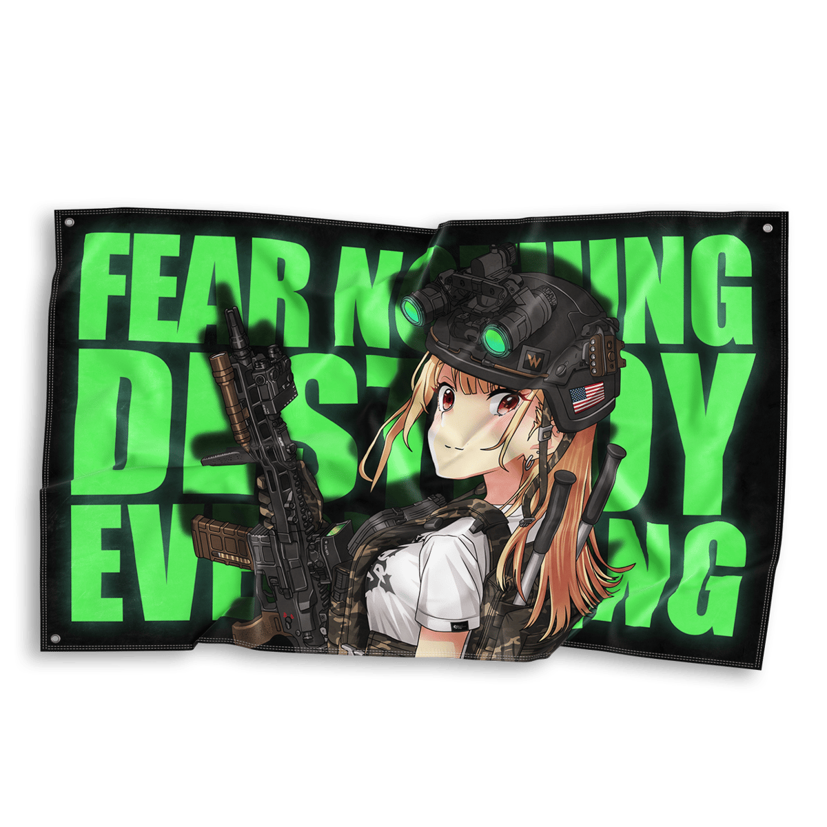 Image of Fear Nothing, Destroy Everything Flag