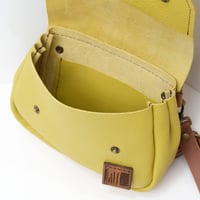 Image 5 of Tiny Fanny Pack in pebbled mellow yellow