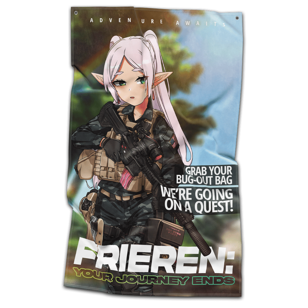 Image of Your Journey Ends Flag