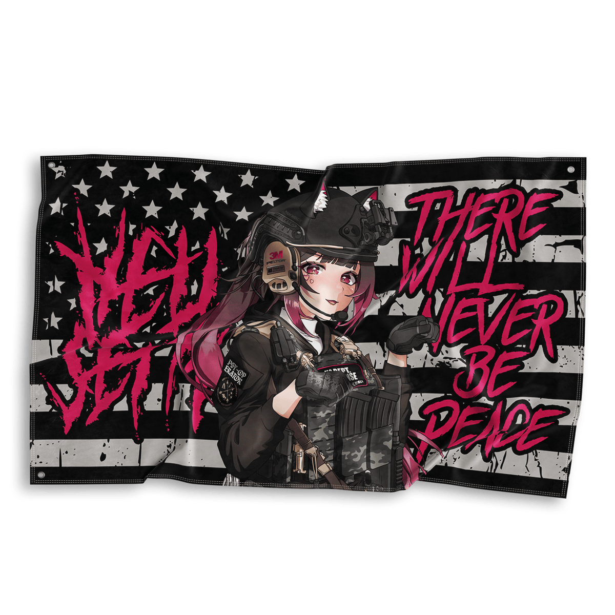 Image of There Will Never Be Peace Flag