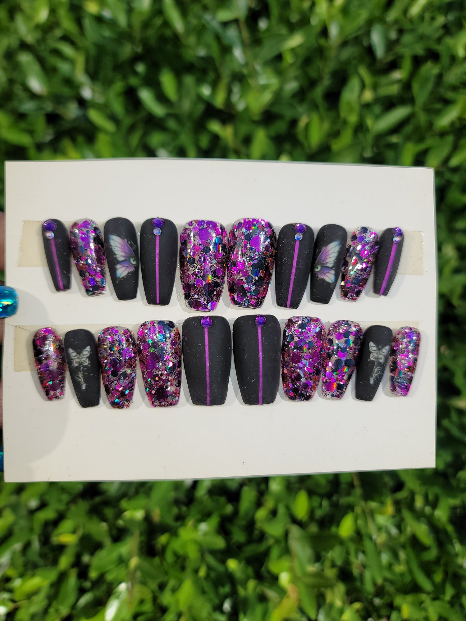 Image of Matte black and purple 