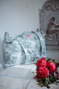 Image 1 of Tote bag [Toile de jouy vert]
