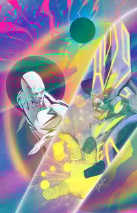 Image 1 of COMICS CURING CANCER ART BOOK #2 (2025) COVER B - CHRISTOPHER LOCKWOOD HOLOFOIL EDITION - LTD TO 25