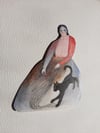 Archive Paper person ~ wall hanging