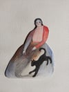 Archive Paper person ~ wall hanging