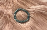 Coastal Mist – Muted Blue Beaded Bracelet Inspired by Ocean Serenity