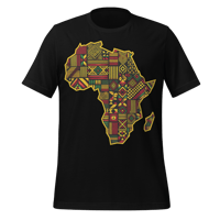 Image 1 of Africa Map Pattern Pan African Unisex t-shirt