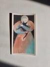 Peach and blue ~ Original painting